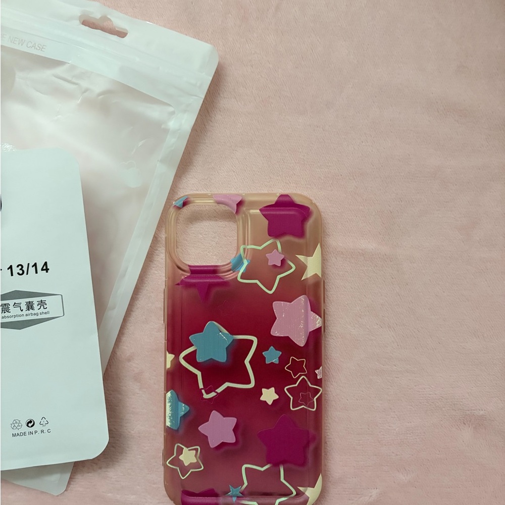 Starry Pattern Phone Case - Multicolor